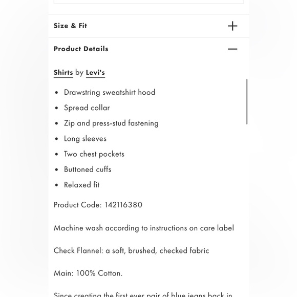 Levi's Francico Sherpa Flannel hooded shirt jacket red NEW large - Picture 6 of 15